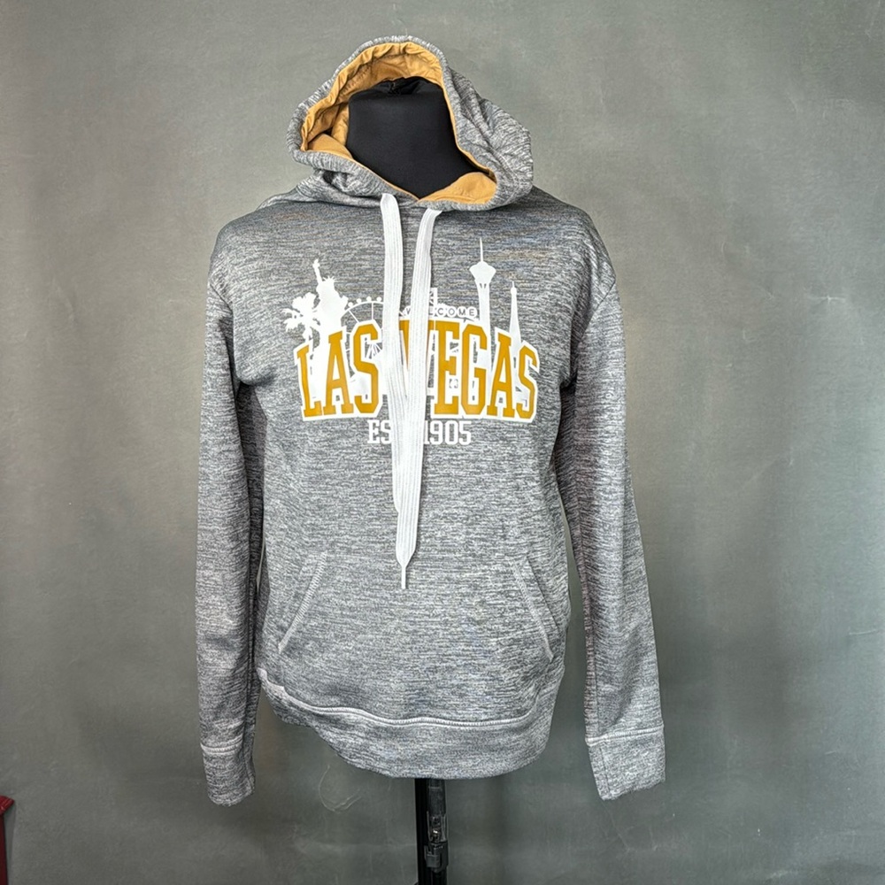 Wear Code Grey Las Vegas Est. 1905 Print Hoodie Size Small